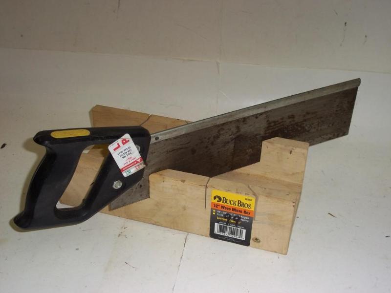 lot 129 image: Mitre Saw and 12" Mitre wood b...