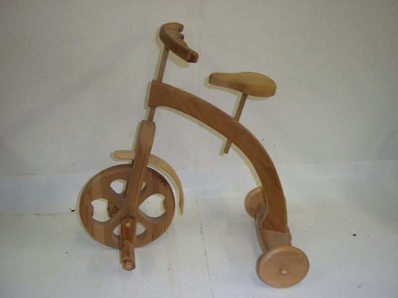 lot 162 image: Decorative Wood Trike...