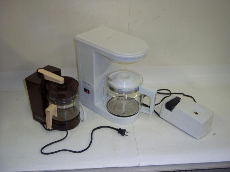 lot 176 image: Coffee Pots- Knife Sharpener...