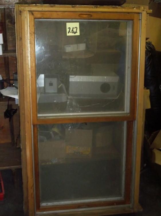 lot 262 image: Wood Window 32" x 54"...