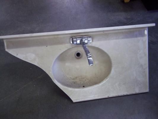lot 39 image: Bathroom Vanity with Faucet...