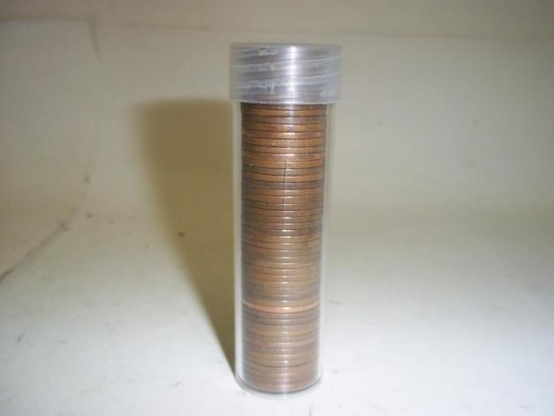 lot 50 image: Roll of Wheat Pennies may contain s...