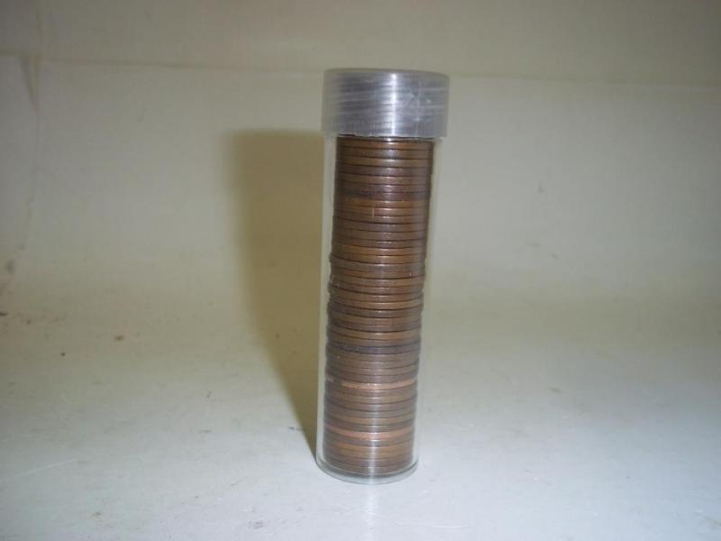 lot 52 image: Roll of Wheat Pennies may contain s...