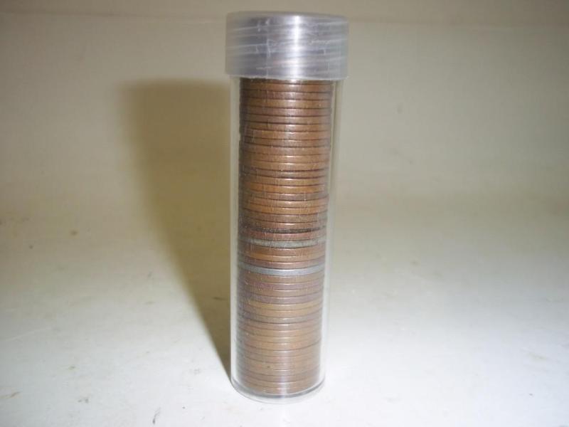 lot 53 image: Roll of Wheat Pennies may contain s...