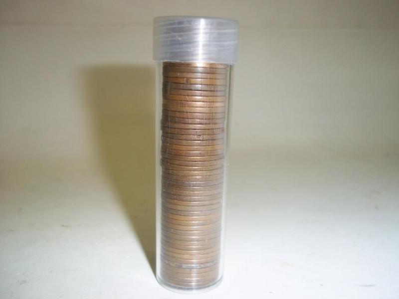 lot 54 image: Roll of Wheat Pennies may contain s...