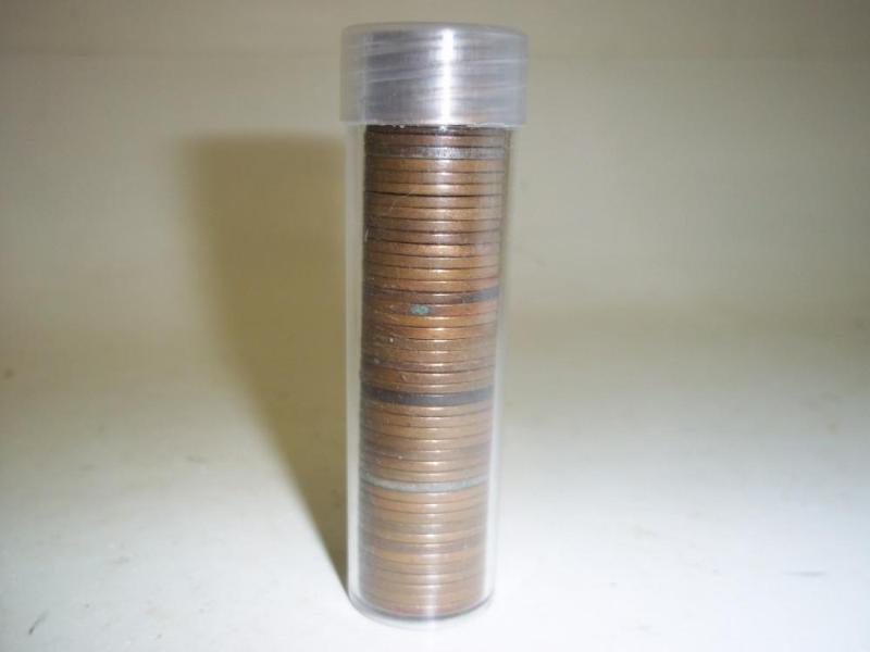 lot 57 image: Roll of Wheat Pennies may contain s...
