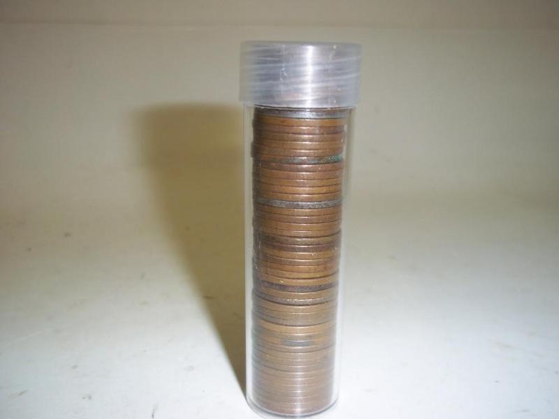 lot 62 image: Roll of Wheat Pennies may contain s...