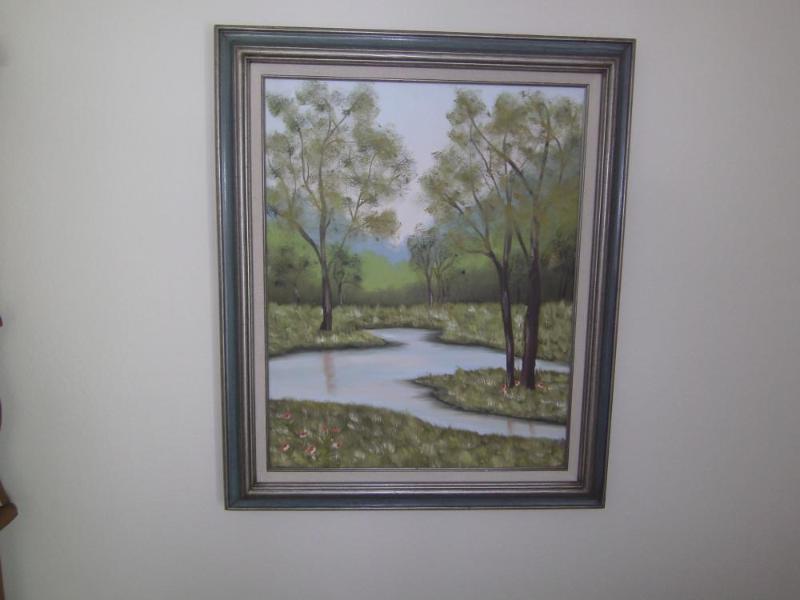 lot 88 image: Framed Hand Painted Artwork 20"...