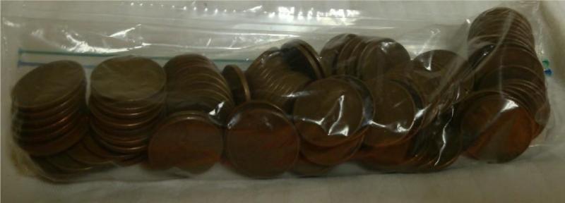 Bag of 100 Wheat Pennies...
