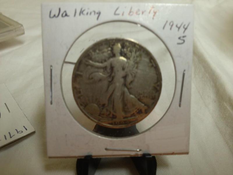 1944 S Walking Half Dollar...