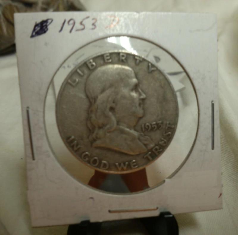 1953 D Franklin Half Dollar-...