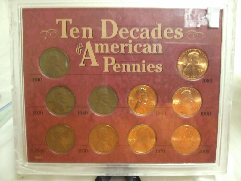 Coin Set, Ten Decades of American P...