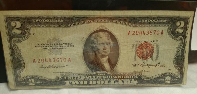 1953 Two Dollar Red Seal...