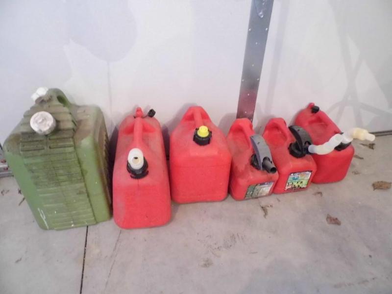 Assorted Gas Cans...