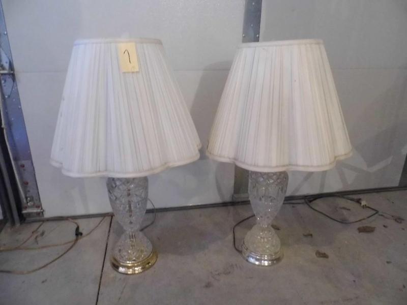 2 &quotCrystal&quot Lamps...