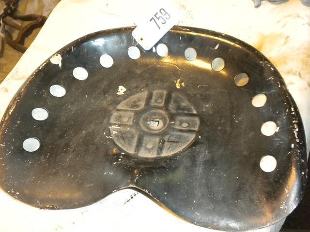 lot 58 image: Antique Tractor Seat Very Good Cond...