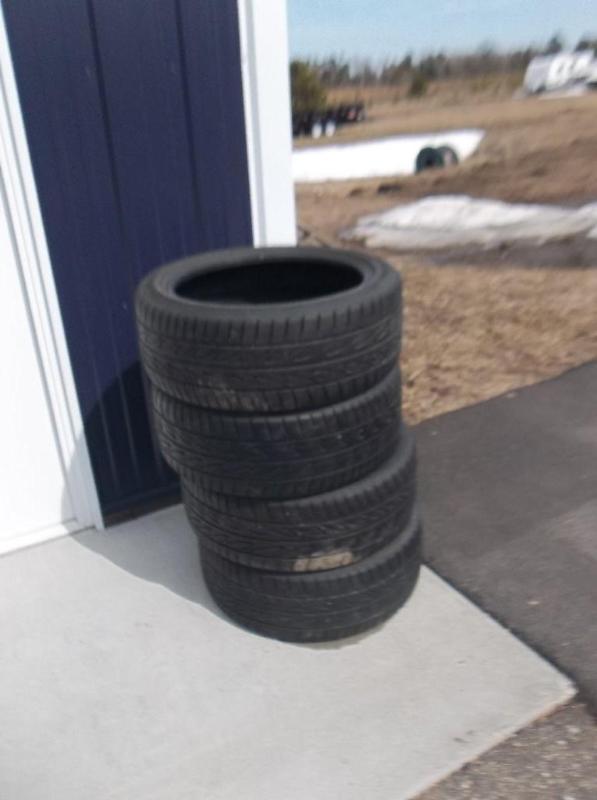 (4) Firestone Wide Oval tires  -Ind...