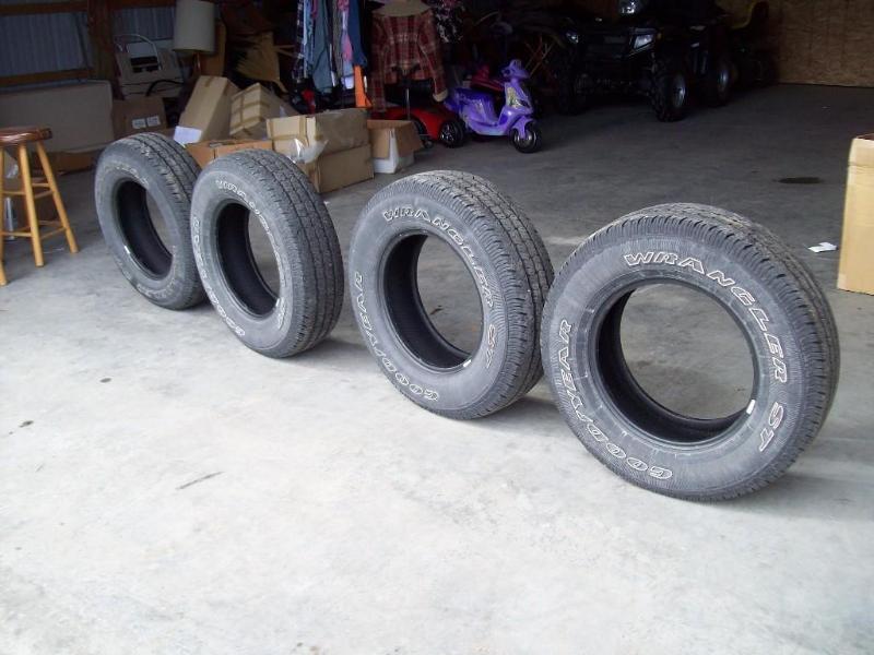(4) Goodyear Wrangler ST tires -7 &...