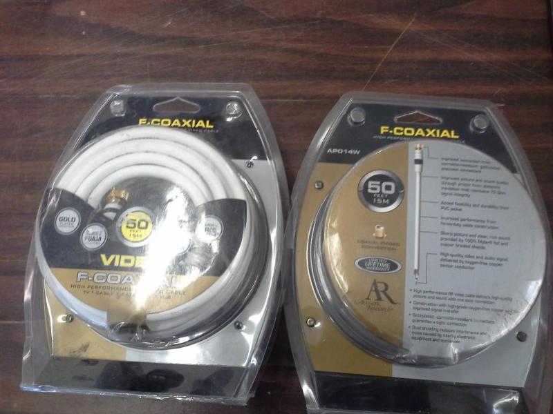 lot 44 image: Video  F  coaxial cable,