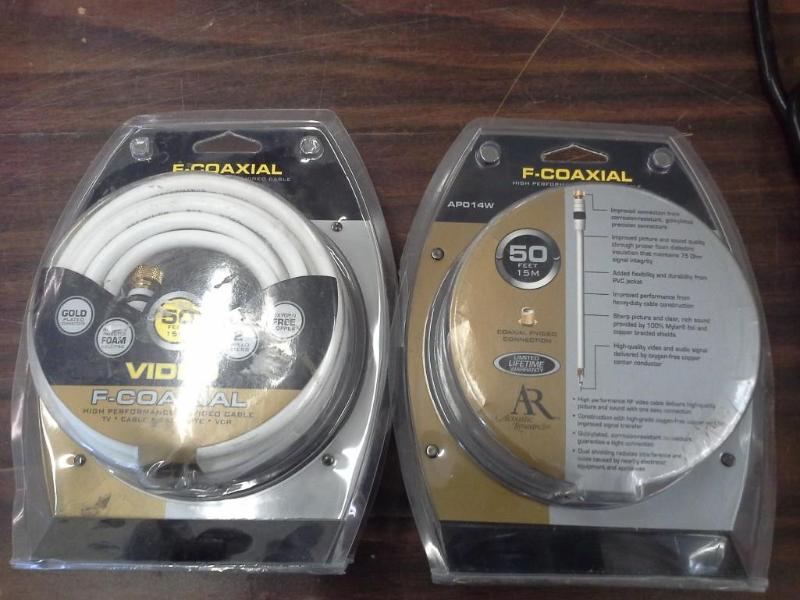 lot 46 image: Video  F  coaxial cable,