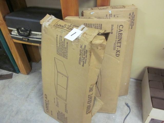 Lot of (3) cabinet KD 15&quot x 1...