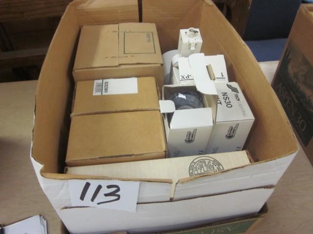 Box of miscellaneous track lighting...