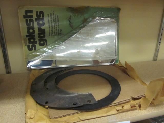 Pair of chrome splash guards for ve...