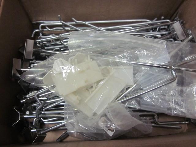 Box of peg hooks for shelving....