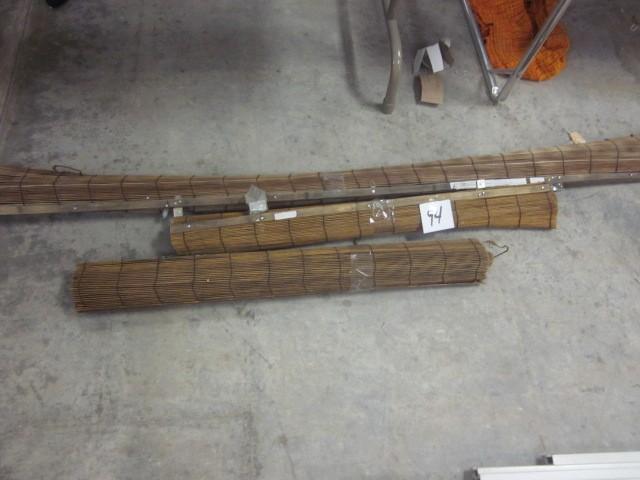 Lot of (3) bamboo fold down hanging...
