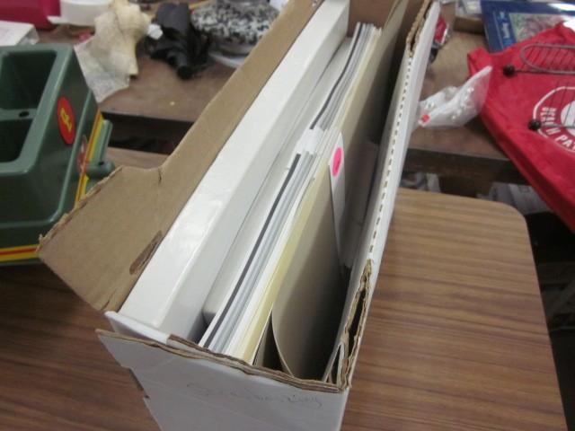 Box of scrapbooking paper....