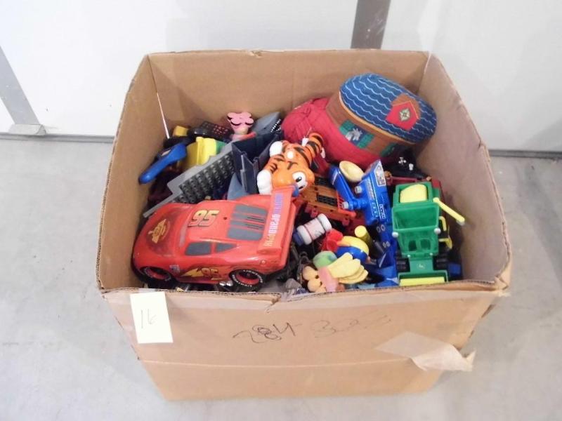 lot 16 image: Large Box of Toys - 24" x 24&q...
