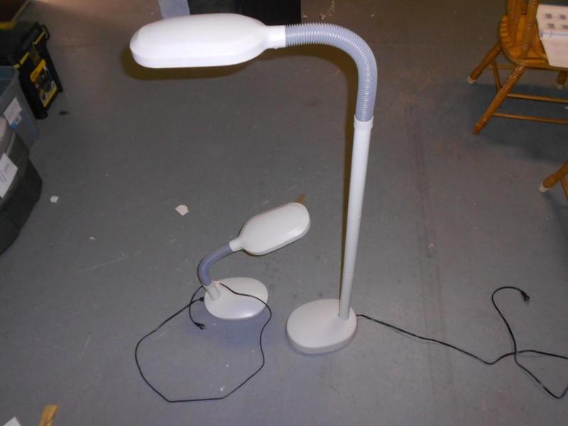 lot 12 image: Desk &amp Chair adjustable reading...