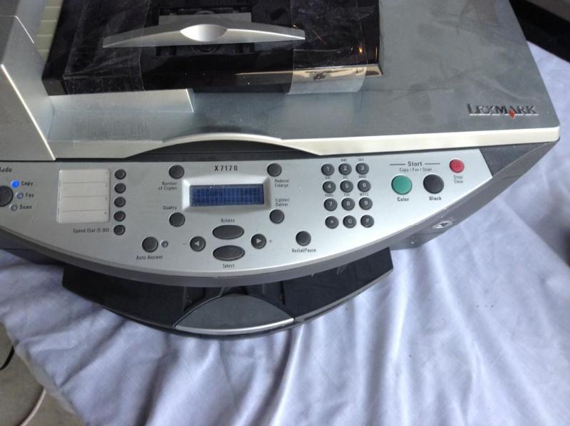 lot 122 image: Lexmark X7170 printer, used, with p...
