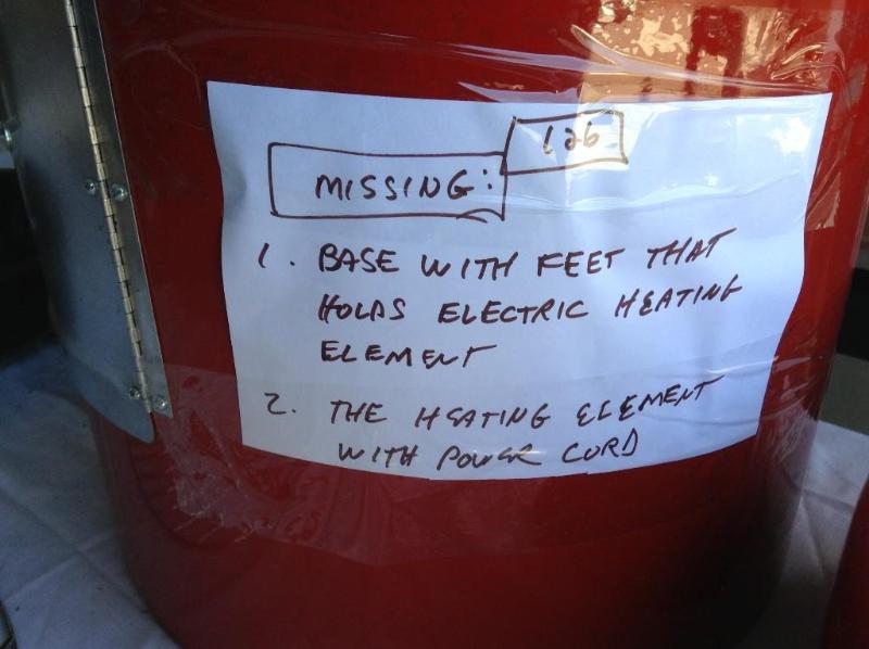lot 127 image: Brinkman Electric Smoker, missing t...