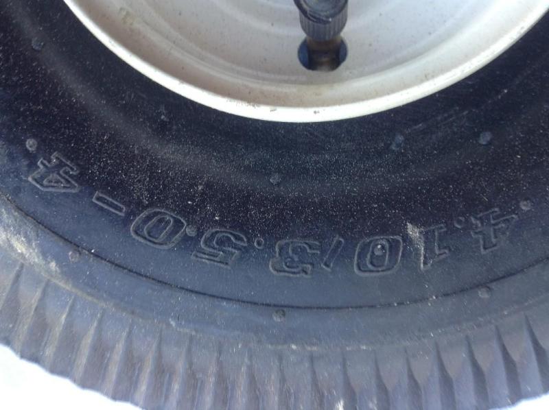 lot 20 image: Set of 4 new garden tires size 4.10...