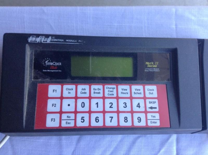 lot 40 image: Qty 2 Time Clock Plus time clocks, ...