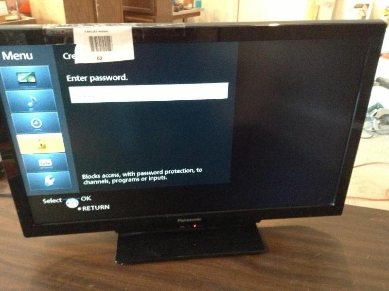 lot 62 image: Panasonic 32 inch LCD HDTV,&nbspMo...
