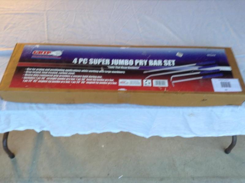 lot 70 image: Grip 4 piece pry bar set,&nbspNew ...