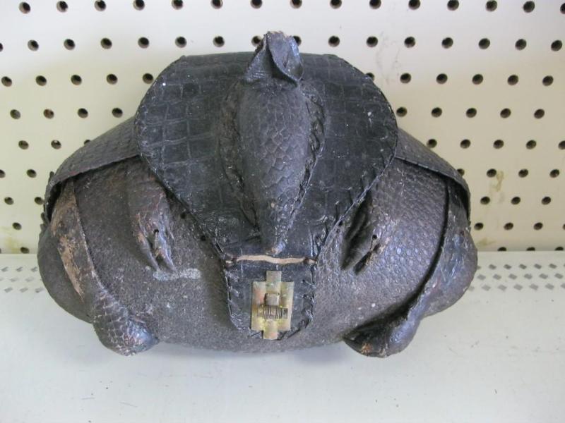 lot 11 image: Real Armadillo Bag Has Wear...