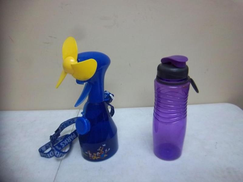 lot 134 image: Lot Of Water Bottles - One Is A Dis...