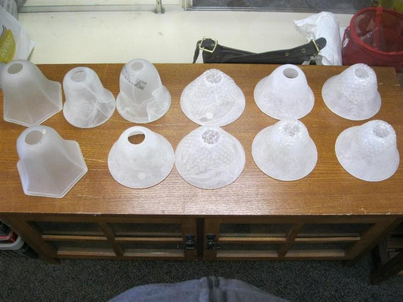 lot 137 image: Lot Of Various Lamp Globes...
