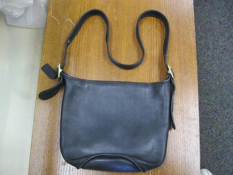 lot 158 image: Navy Blue Coach Purse...