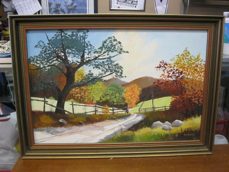 lot 159 image: Medium Sized Painting By B. Hanson...