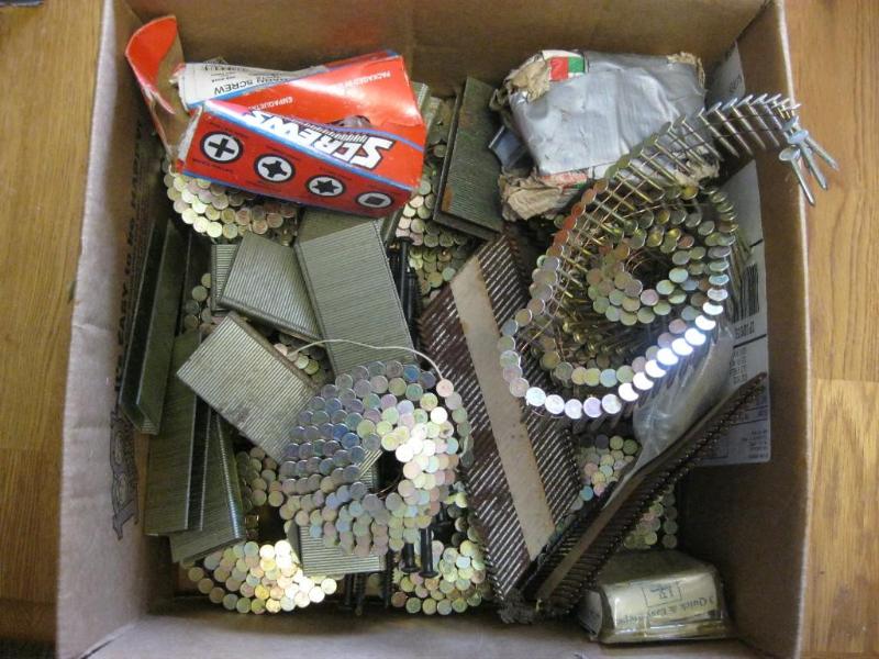 lot 163 image: Box Of Nails And Screws...