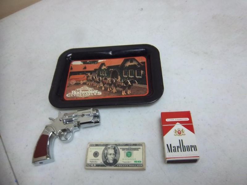 lot 24 image: Lighter, Bud Tray, Matches, Eraser ...