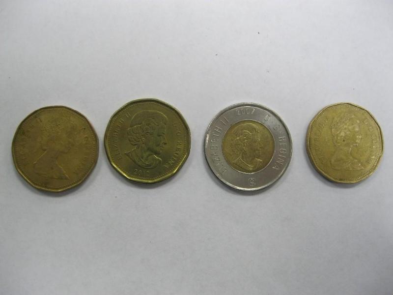 lot 32 image: Lot Of Canadian 1 And 2 Dollar Coin...
