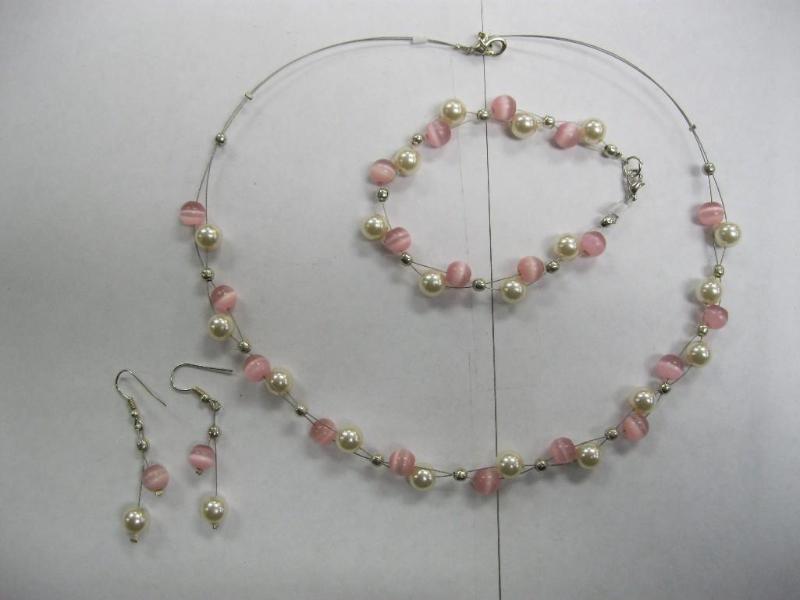 lot 36 image: Earring, Bracelet, and Necklace Set...
