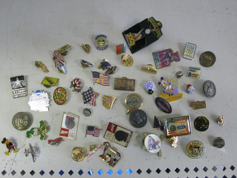 lot 41 image: Huge Lot Of 50 Plus Pins Some Very ...