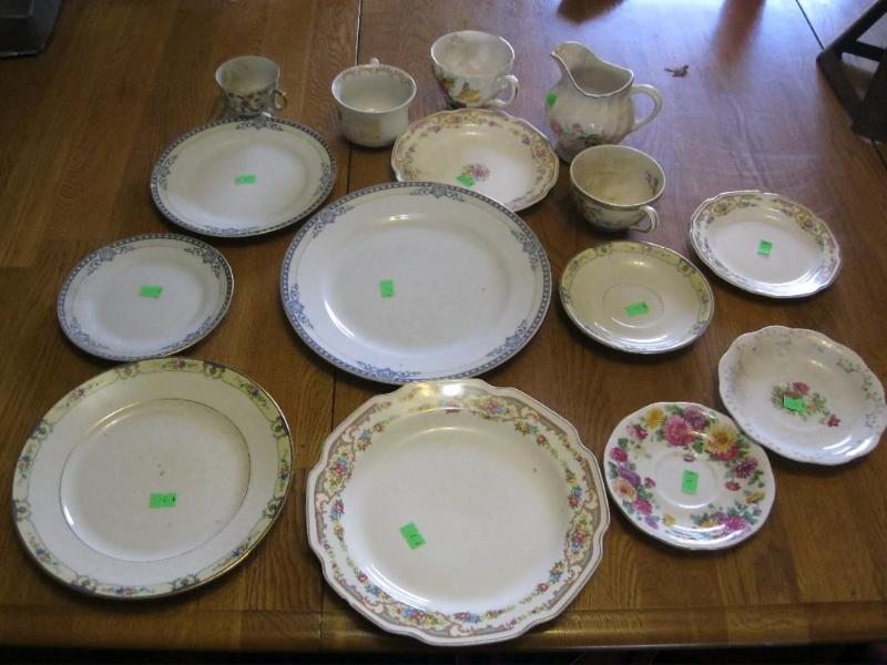 lot 54 image: China Plate And Cup Lot Need Cleani...