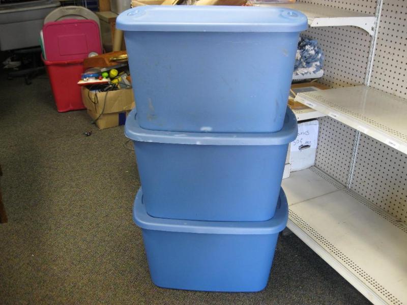 lot 93 image: Lot Of Three Storage Bins...
